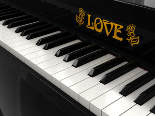 Piano  (clipping path included)