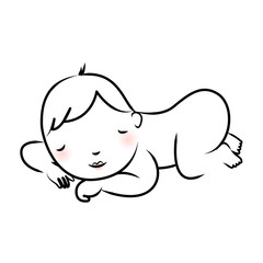 Sleeping Child Silhouette