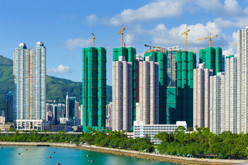 Building under construction in Hong Kong