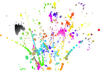 цветные брызги