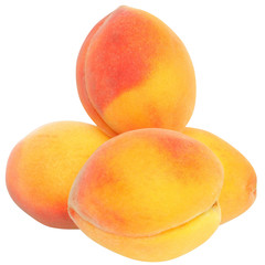 Group Peaches isolated