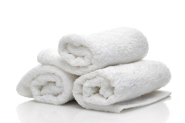 Obraz na płótnie Canvas white spa towels