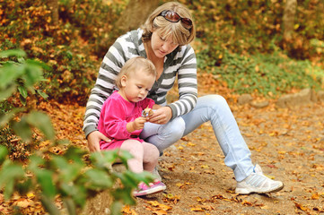 family in park