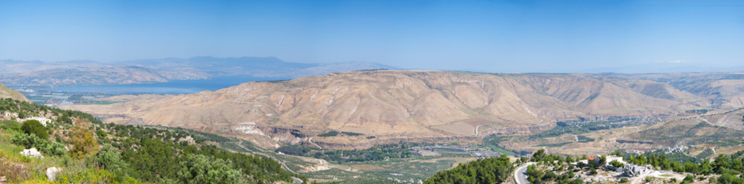 Sea of Galilee and Golan Heights, Israel