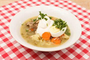 Soup with meat
