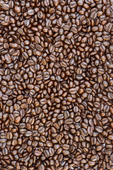 Texture of coffee beans