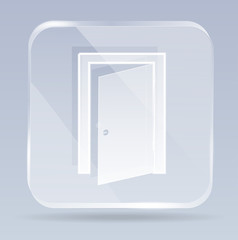 glass exit door icon