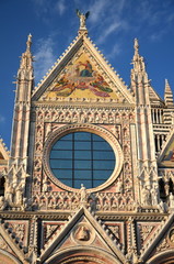 Wspaniała marmurowa katedra w Sienie, Włochy