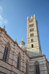 Wspaniała marmurowa katedra Sienie, Włochy