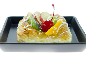 sweet bread on plate