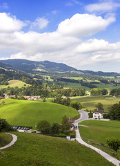 Fototapeta na wymiar Swiss countryside