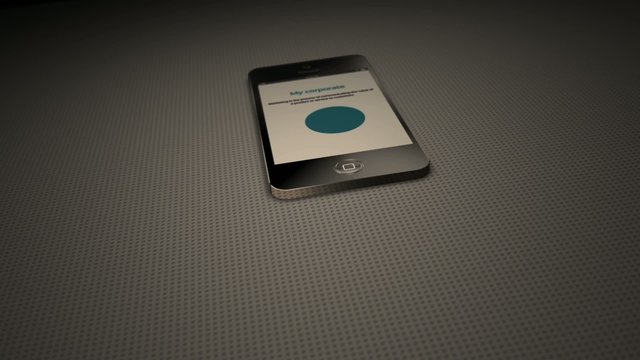 Beautiful phone communicator animation