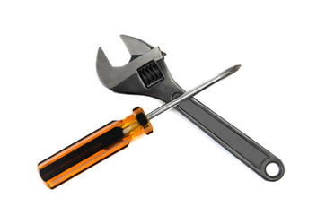 wrench and screwdriver