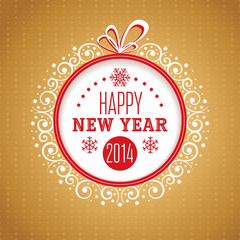 Fototapeta na wymiar New Year greeting card