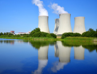 Nuclear power plant Temelin in Czech Republic Europe