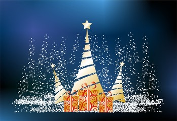 bożonarodzeniowa dekoracja choinką, © klatki