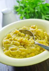 mashed mung beans