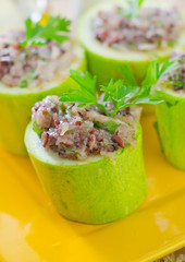 marrow stuffed rice and meat