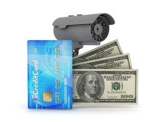 Safe money concept illustration