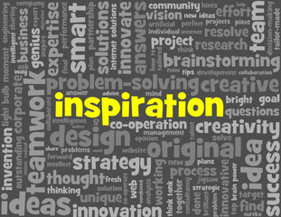INSPIRATION Tag Cloud (imagination ideas creativity innovation)