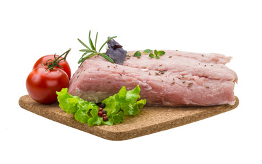 Raw pork meat