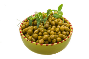 Marinated green peas