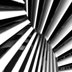 Obraz premium 3d abstract black and white background