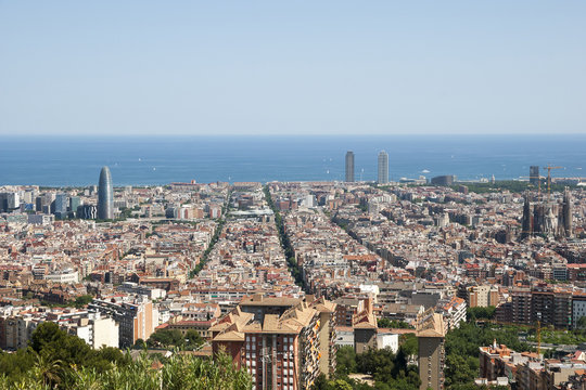 View over Barcelona, Spain