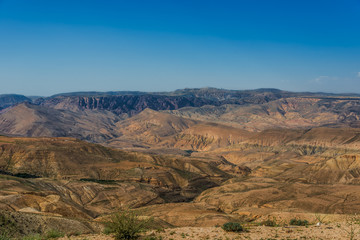 Naklejka premium kings way desert road dead sea jordan