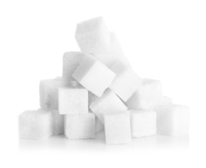 Studio photography of a lump sugar
