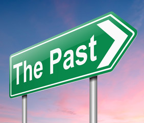 Obraz premium The Past concept.