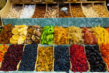 Dried fruits and nuts