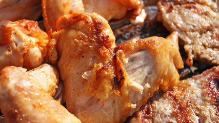  Tasty Meat collection on grill.