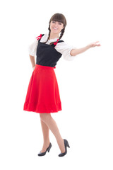 attractive german girl in dirndl