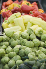 Peppers for sale at Kittitas Farmer's Market, Ellensburg, USA