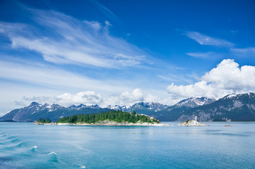 Beautiful panorama of Mountains in Alaska, United States