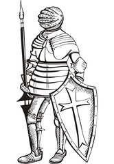 Obraz premium Medieval knight