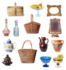 Dishes and baskets