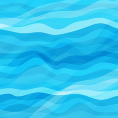 Abstract Blue Wavy Background