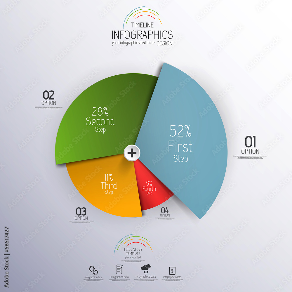 Canvas Prints minimal infographics design. vector