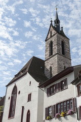 Fototapeta na wymiar Bazylea, zabytkowe Stare Miasto, Kościół św Piotra, Kościół, Szwajcaria