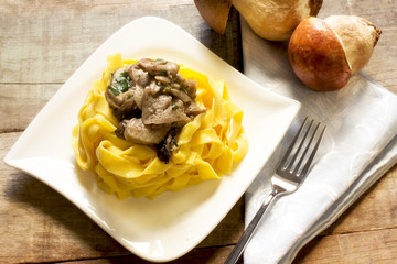 tagliatelle alla boscaiola