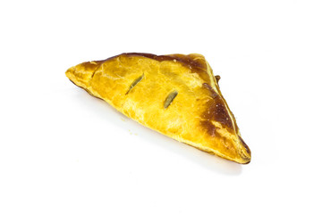 slice of apple pie isolated