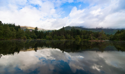 Reflections on a scottish loch