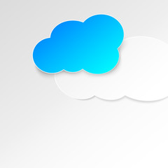 Blue cloud icon