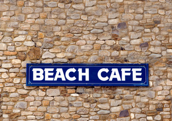 Beach cafe sign