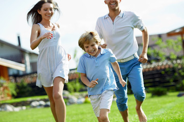 Fototapeta premium Running family