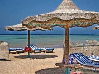 beach scene