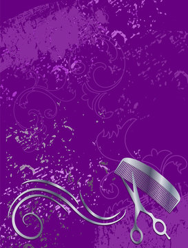 Edler Hintergrund für Beauty Salon in violett