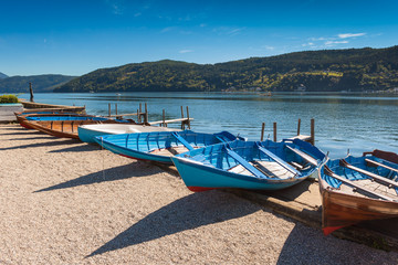 Boats in Millstatt am See, Austria